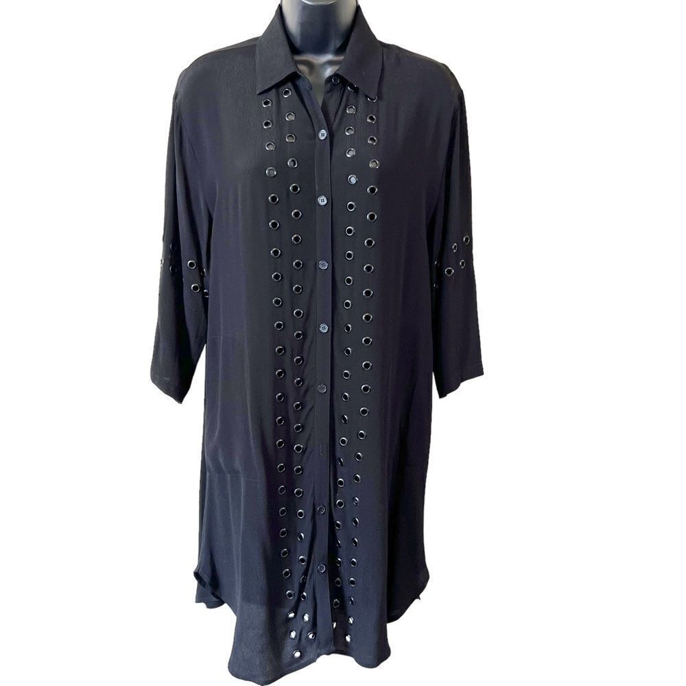 Muche et Muchette Dexter Grommet Tunic Black